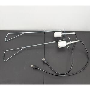 Set of 2 LanternLock Paper Lantern Lamp Holders 24" Frame 32" Cord